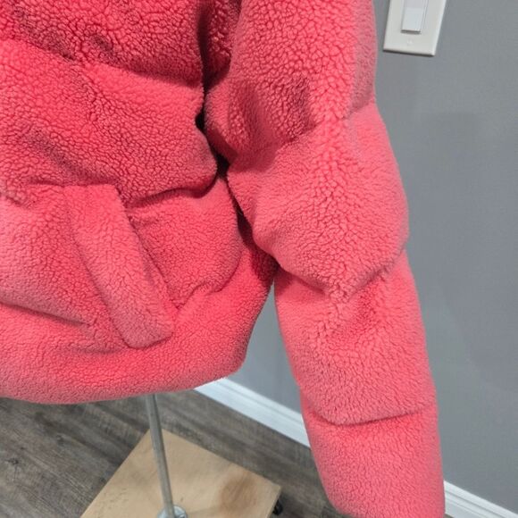 🐢 Nike Women’s Pink Therma-Fit Sherpa Full Zip Puffer Down Fill Jacket 🎿 - Picture 17 of 17